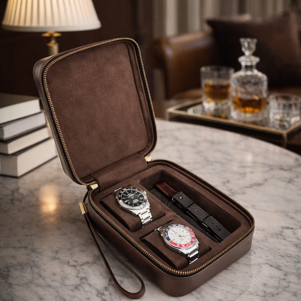 Étui De Voyage En Cuir – Rangement Élégant Multifonction