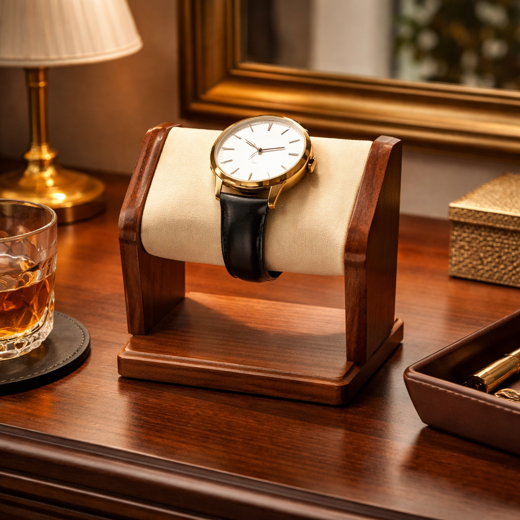 Présentoir En Bois Massif Amovible  – Support Élégant