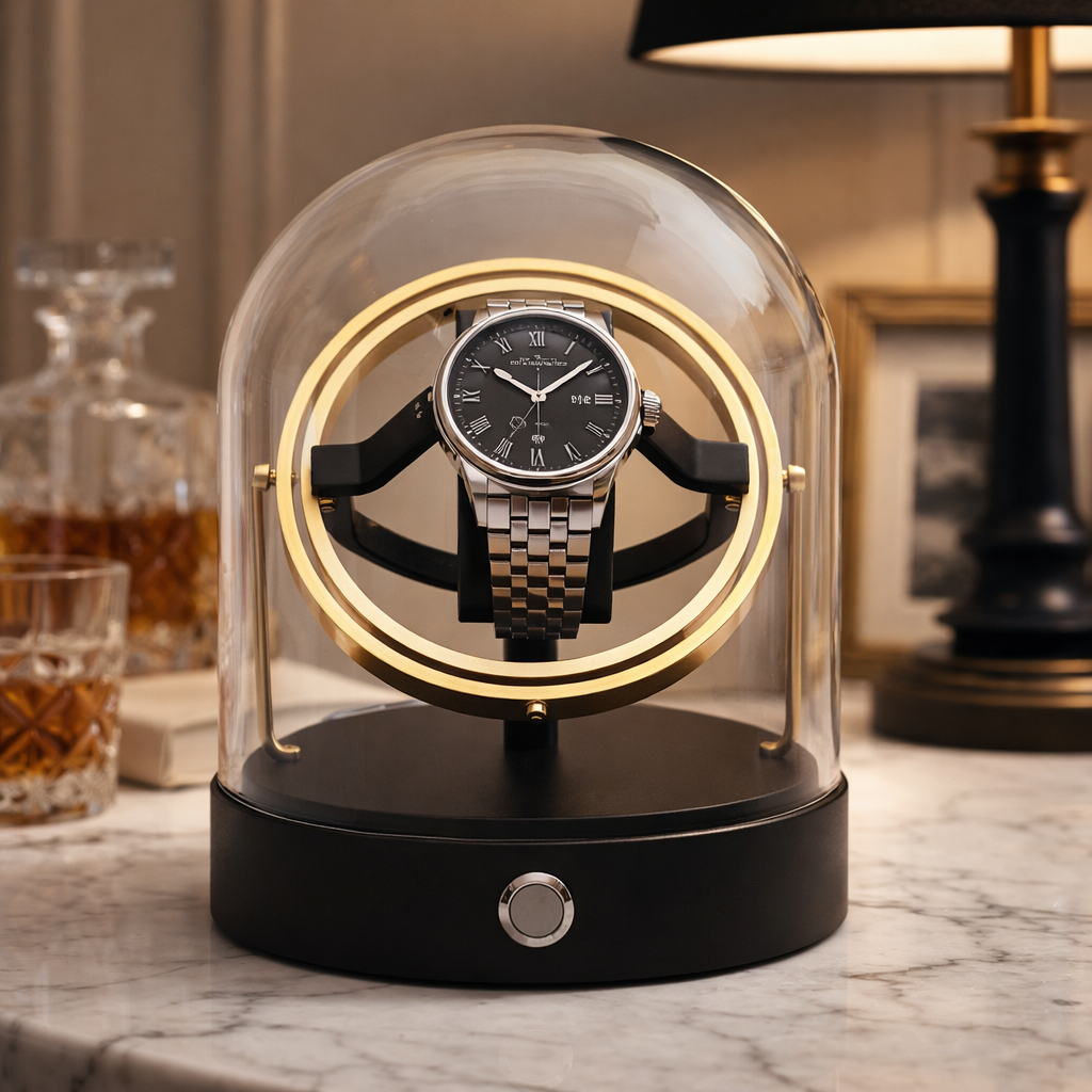 Remontoir Automatique De Luxe En Métal  – Présentation Élégante