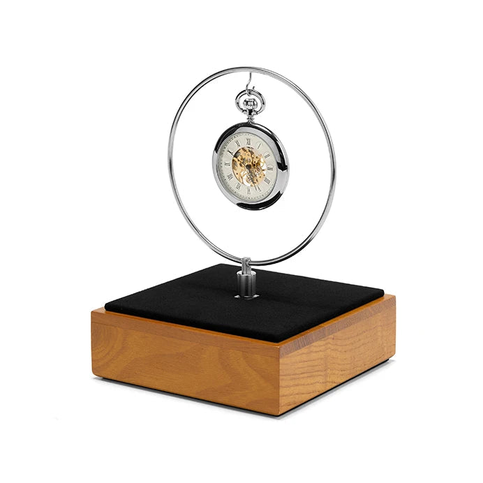 Boîte à Montre Gousset Présentoir Bois et Métal