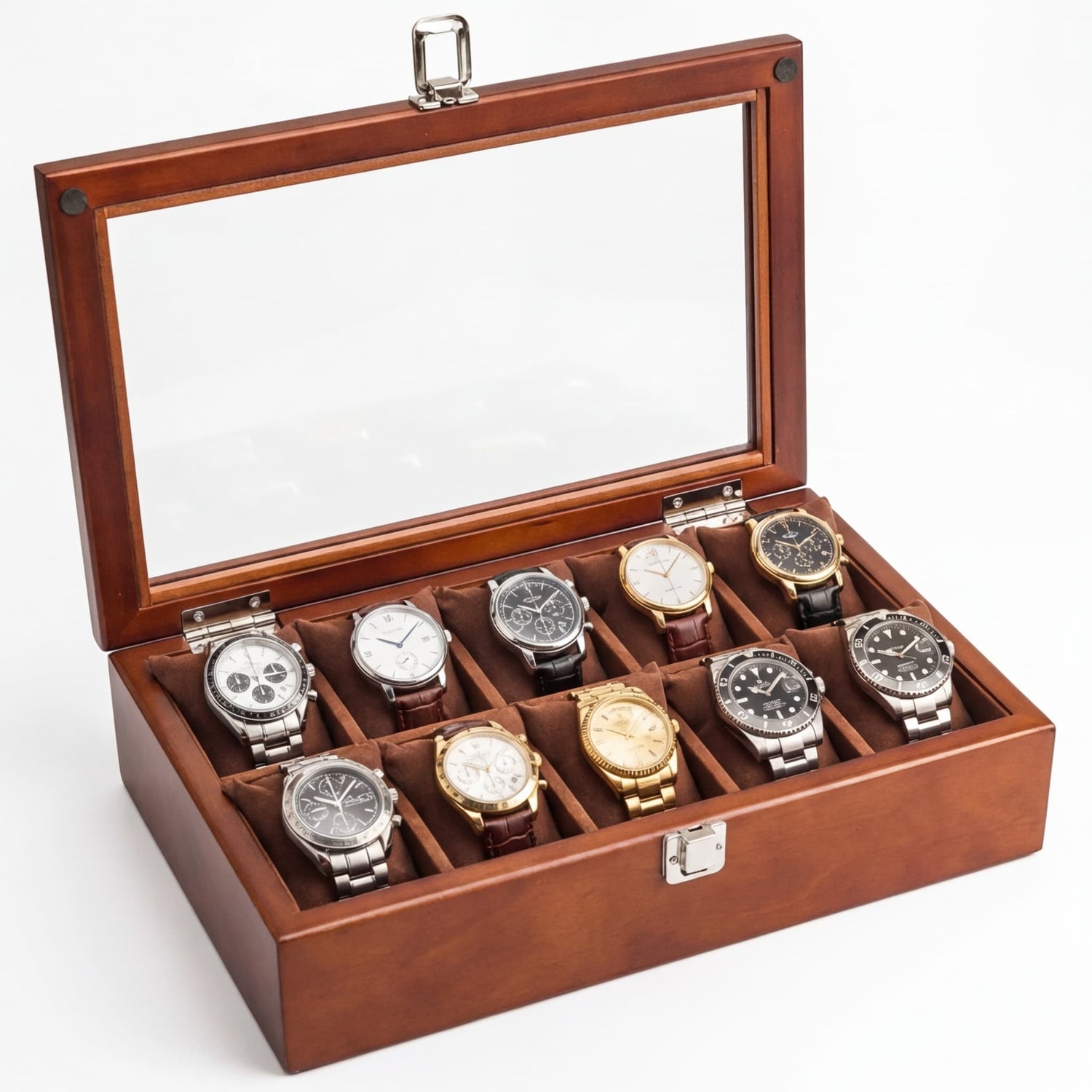 Boîte à Montres Bois avec Vitre Élégante – Homme