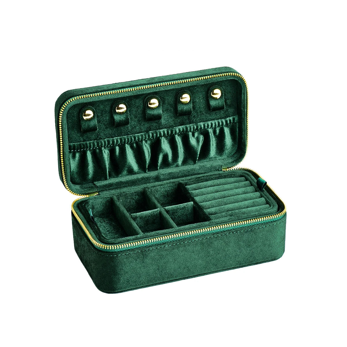 Boîte en Velours Double Étage pour Bagues et Colliers – Femme