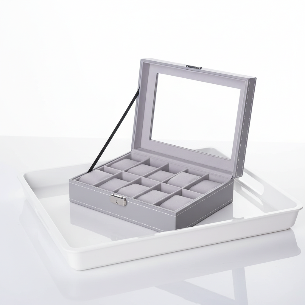 Boite À Montre Avec Serrure – Rangement Sécurisé & Présentation Élégante