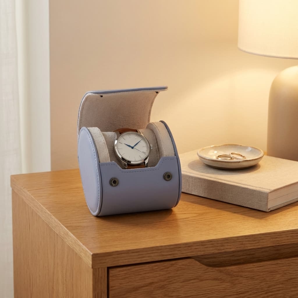 Boite À Montre De Voyage En Cuir – Protection Élégante & Transport Sécurisé