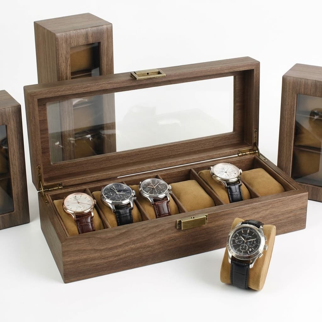 Boite À Montre Effet Bois – Rangement Modulable