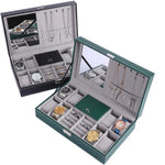 Boite À Montre Et Bijoux En Cuir – Coffret Verrouillable Avec Miroir