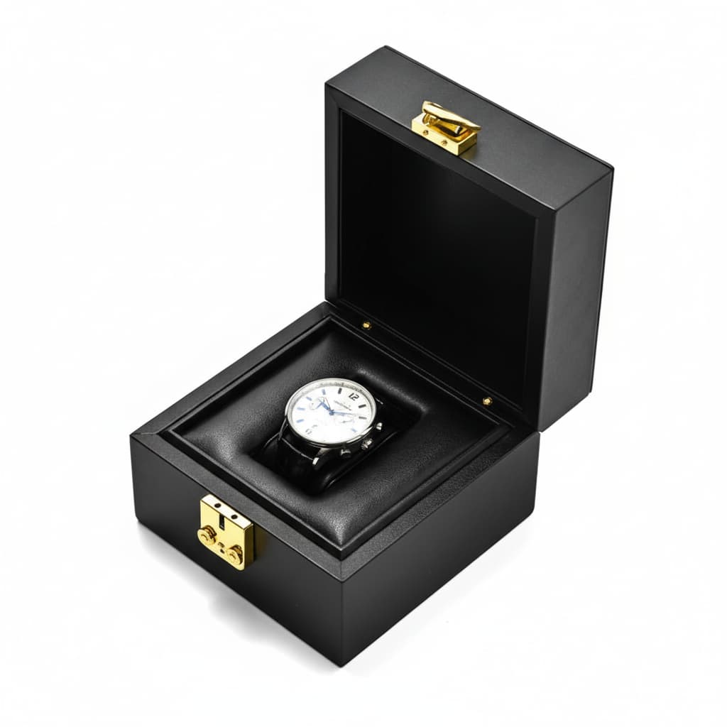 Boite À Montre En Cuir PU – Coffret Luxe 1 Emplacement