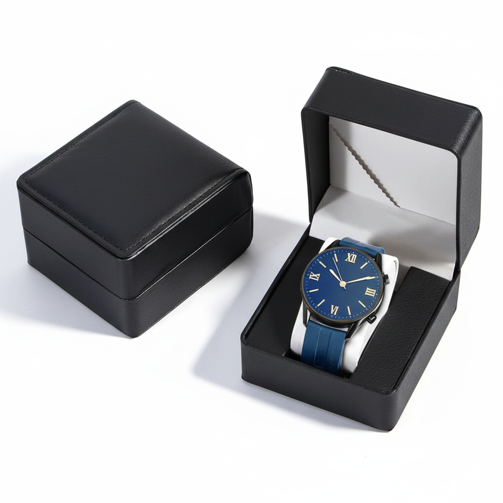 Boîte à Montre Simple en PU – Écrin de Présentation