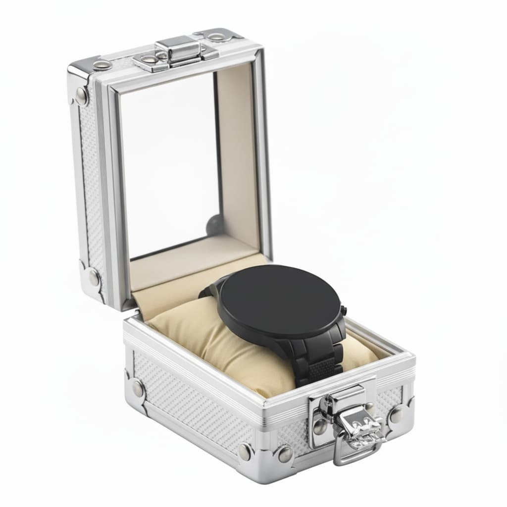 Boite À Montre Verrouillable – Coffret Avec Couvercle Transparent