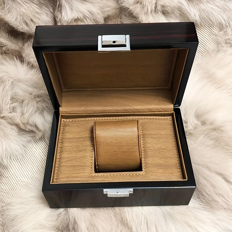 Boîte À Montres En Bois Laqué – Rangement Élégant