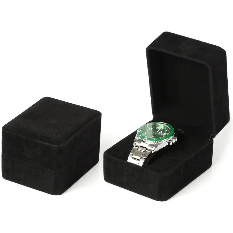 Boîte Velours Coins Arrondis – Écrin Compact Élégant