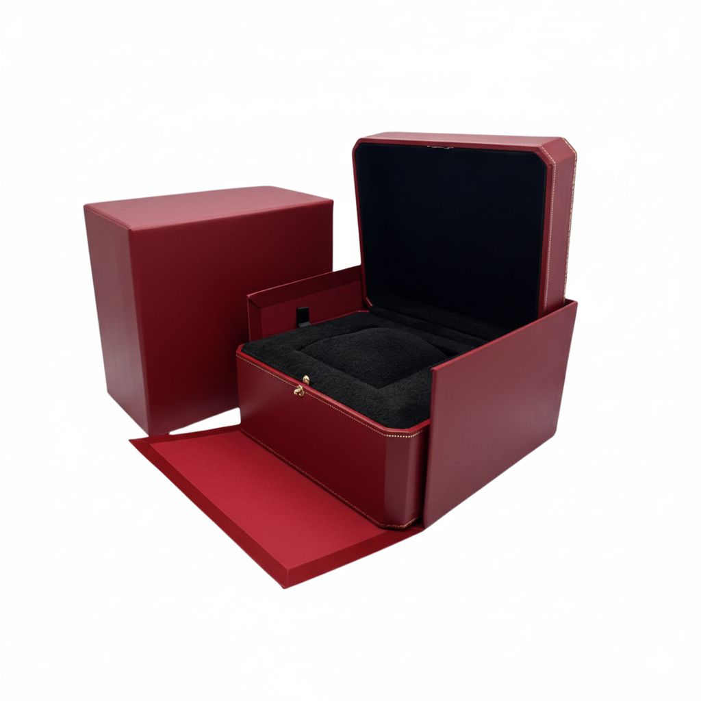 Boîte Élégante Rouge Pour Montre – Présentation Luxe