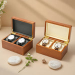 Boite À Montre En Bois – Coffret Compact 1 Ou 2 Emplacements