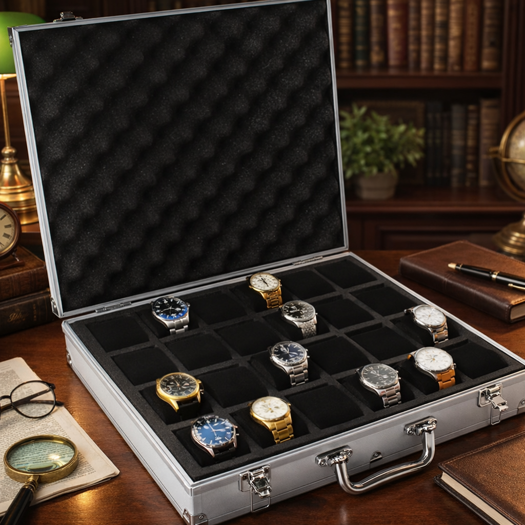 Coffret De Collection Aluminium  – 24 Emplacements Premium