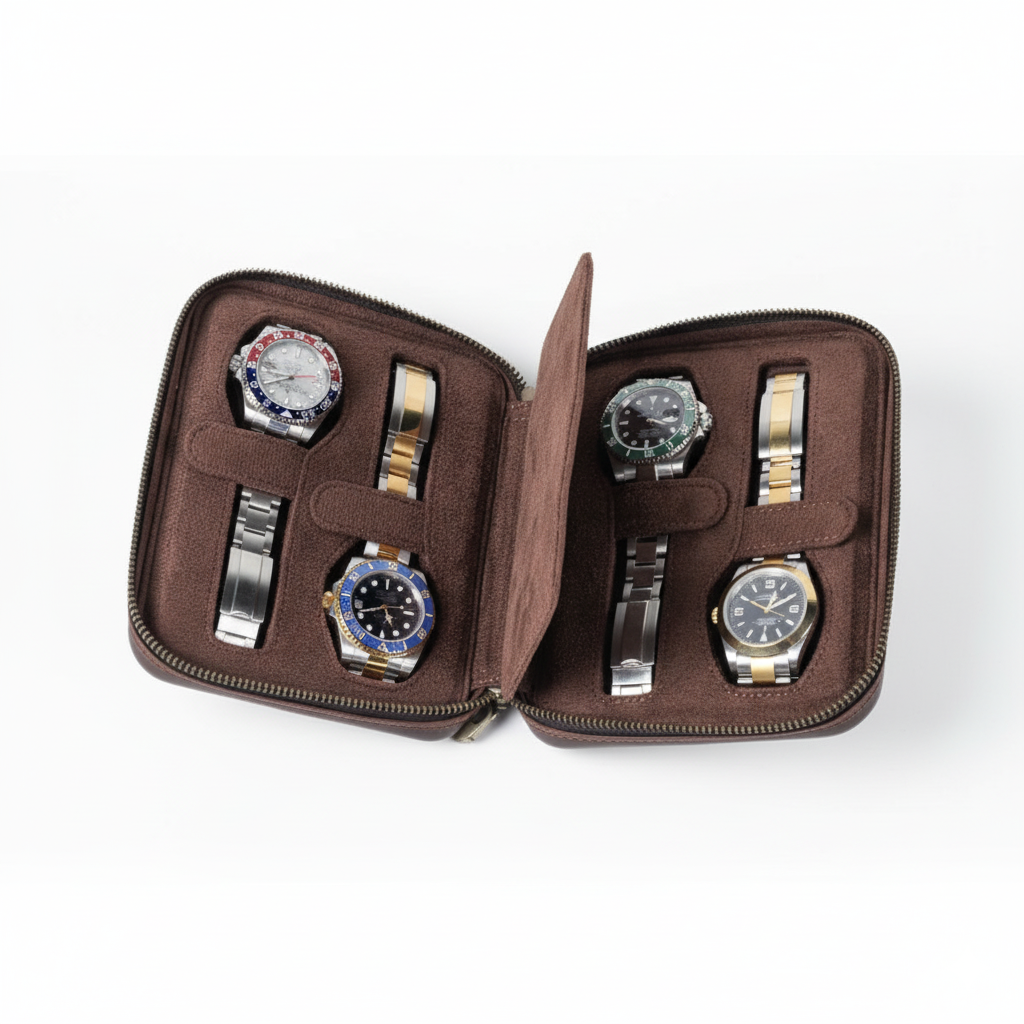 Coffret Vintage Zippé  – Rangement Élégant Et Nomade