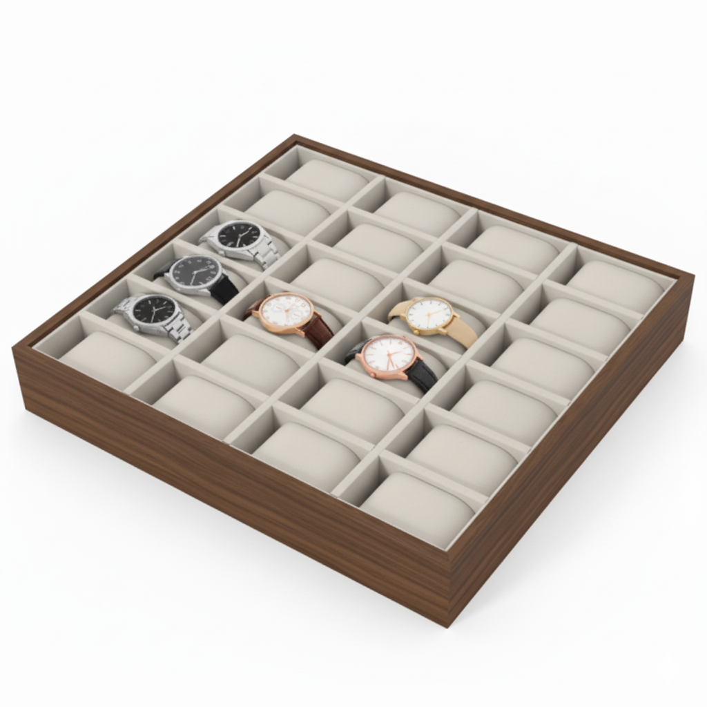 Coffret de Présentation 24 Montres – Organisation Grand Format