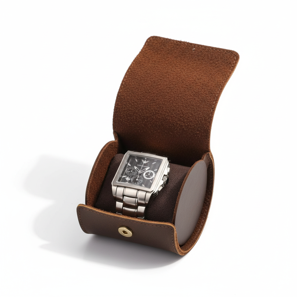 Etui À Montre En Cuir Véritable – Lot De 3 Pièces