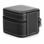 Étui De Voyage Carré En Cuir - Coussin Amovible