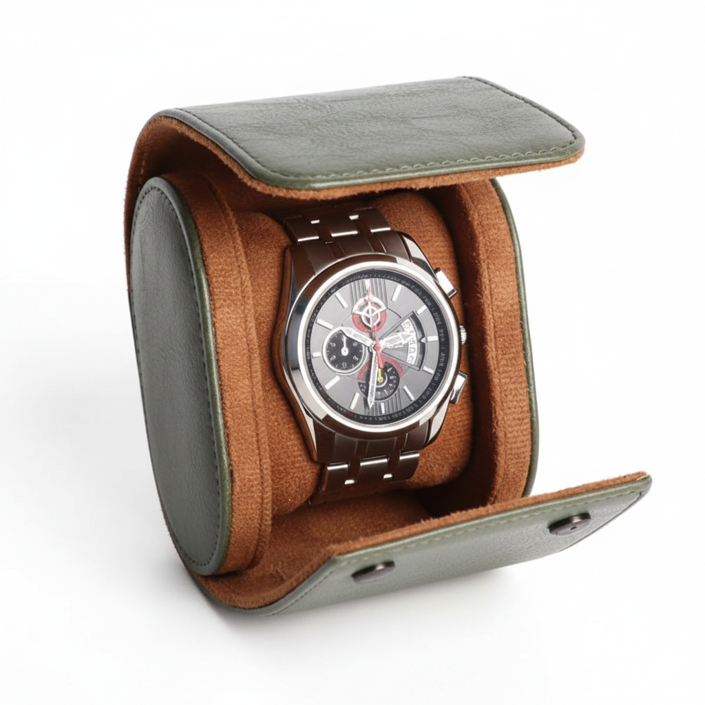 Étui De Voyage Kaki – 1 À 3 Montres