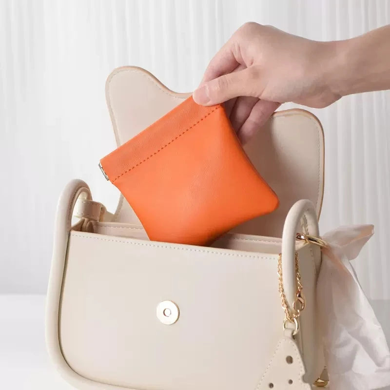 Mini Pochon à Bijoux en Cuir Portable – Femme