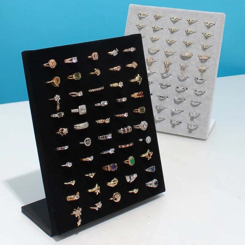 Présentoir à Bagues 50 Emplacements Velours