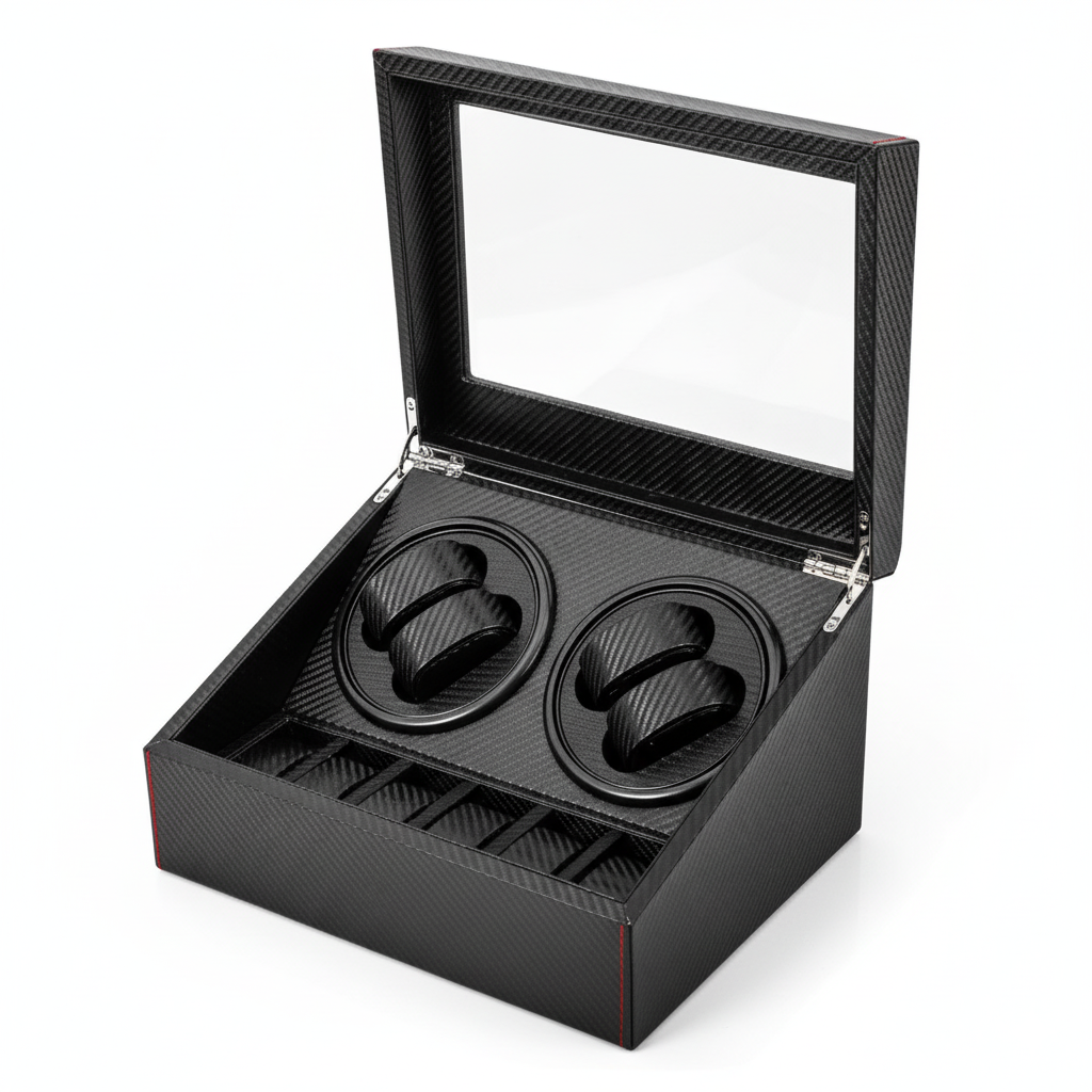 Remontoir Automatique Montres 4+6 – Coffret Électrique Élégant
