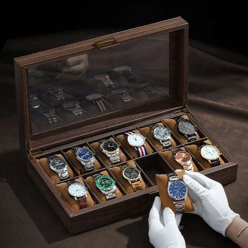 Boite À Montre En Cuir PU – Vitrine & Rangement Quotidien