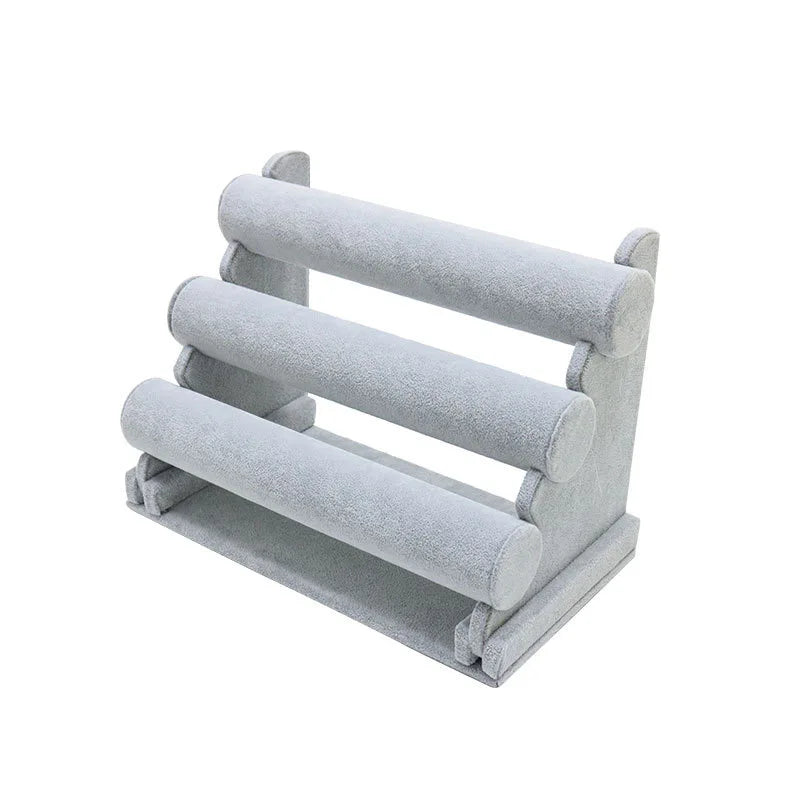 Présentoir à Bijoux Bracelets 3 Niveaux Velours – Mixte