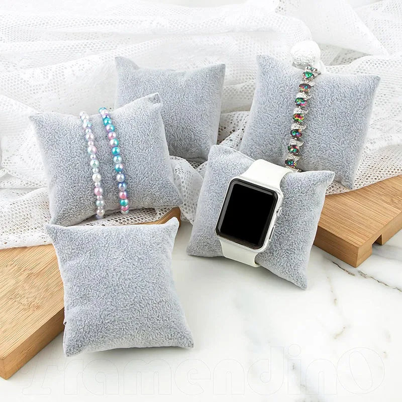 Coussin Présentoir Montre En Velours – Lot De 12 Supports