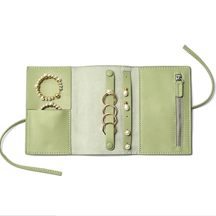 Boîte à Bijoux de Voyage en Cuir Pliable – Femme