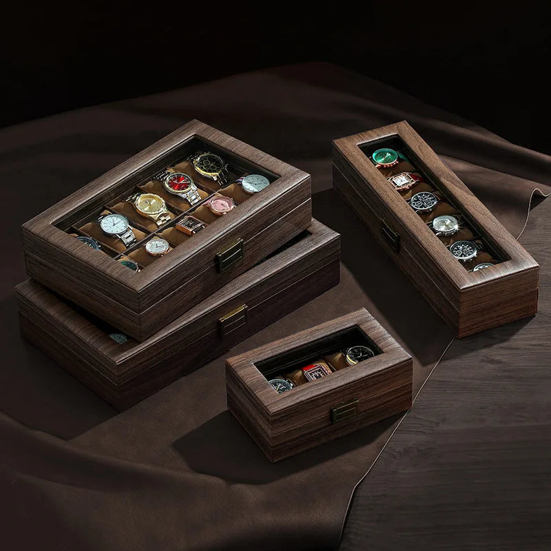 Boite À Montre En Cuir PU – Vitrine & Rangement Quotidien