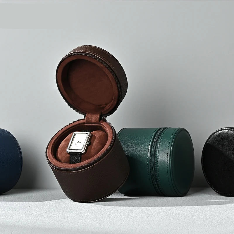 Boite À Montre De Voyage Cuir PU – Étui Luxe Portable