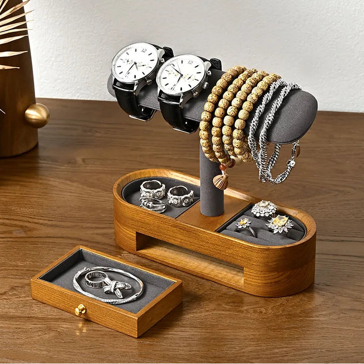 Présentoir En Bois Massif – Support Simple Ou Double