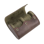 Étui Rouleau De Voyage En Cuir Véritable - 1 à 8 Montres