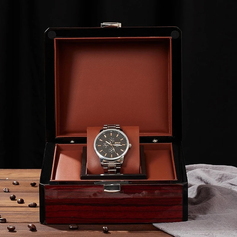 Coffret De Présentation Luxe En Bois Laqué – Finition Piano Noir