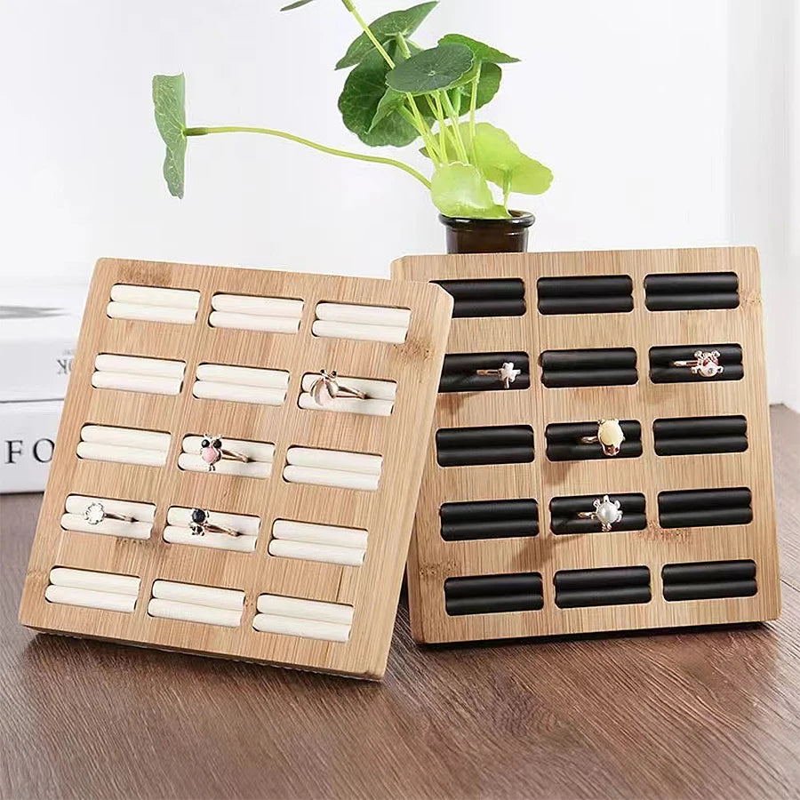 Plateau à Bagues Bambou 2 à 15 Rangées