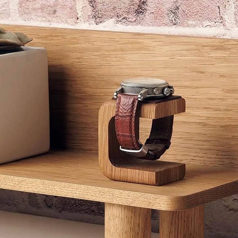 Support En Bois Massif pour Montre et Bijoux – Présentoir Compact