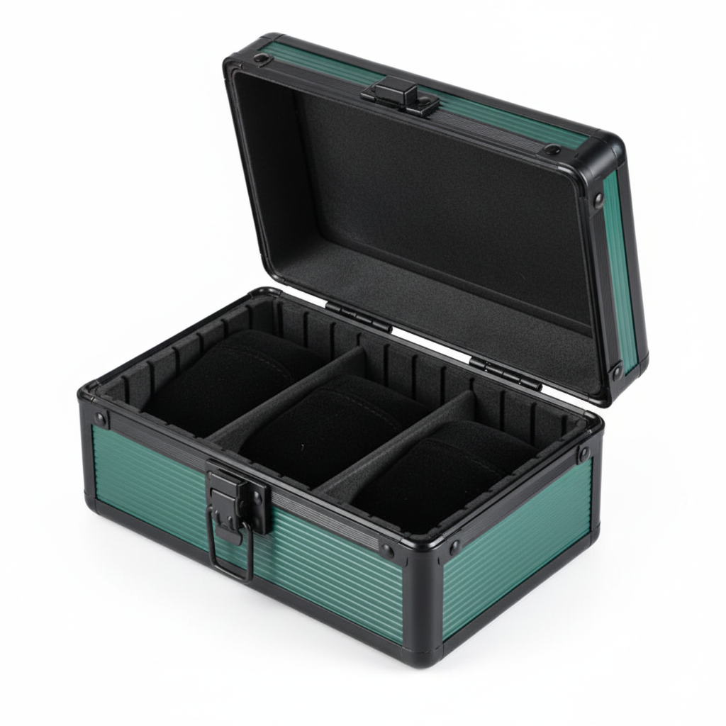 Boîte En Aluminium Pour Montres – 3 Emplacements