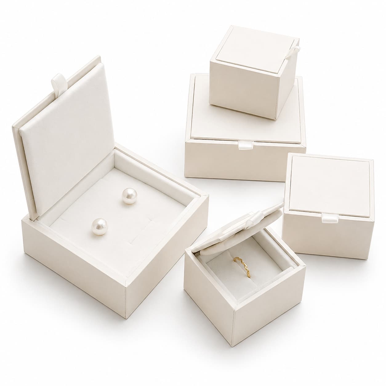 Écrin Bijoux Satin Blanc Luxe
