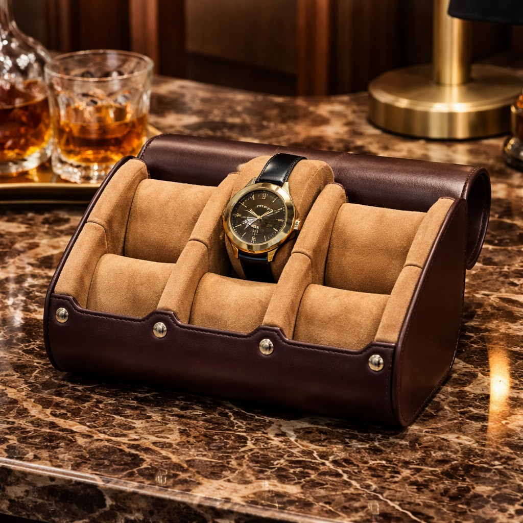 Étui Voyage Rigide En Similicuir – Organisation Sécurisée